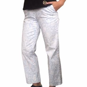#009 - 346 Brooks Brothers Light blue Paisley Pants